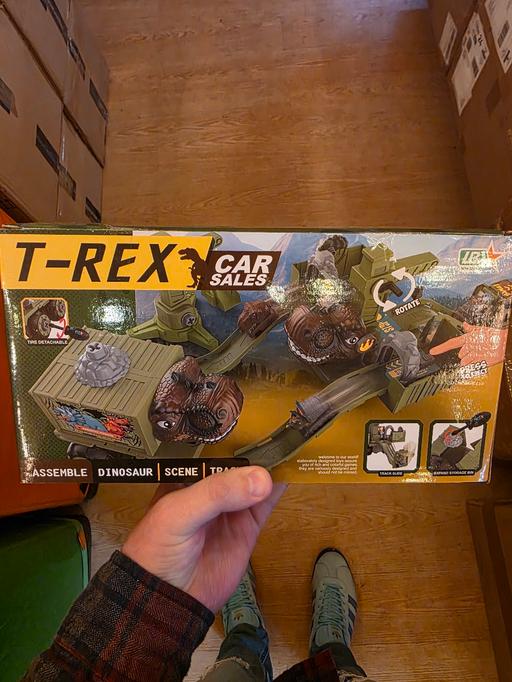  — T-Rex dinosaur car toy set