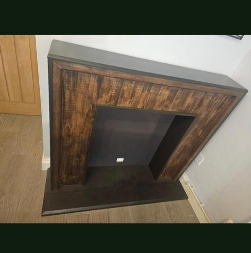 — Next fire surround wallnut like new !
