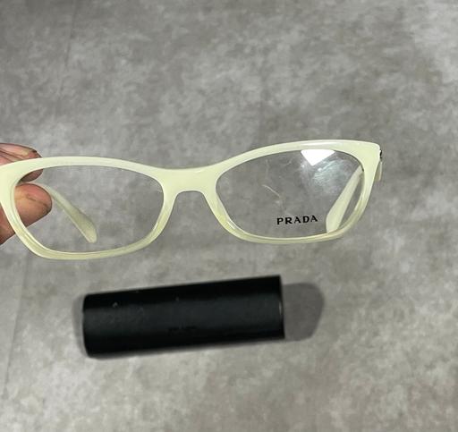  — Prada logo designer clear lens glasses