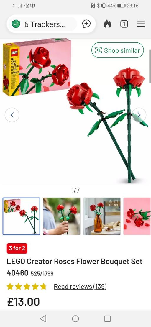  — Lego Roses botanicals 40460
