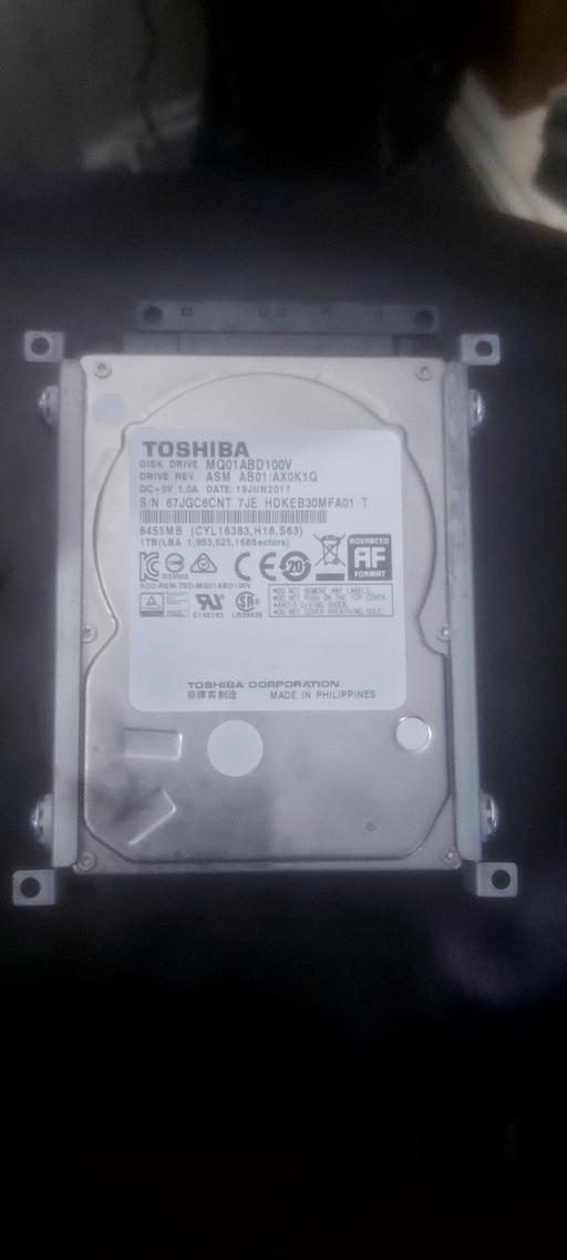  — Toshiba Hard drive 1tb