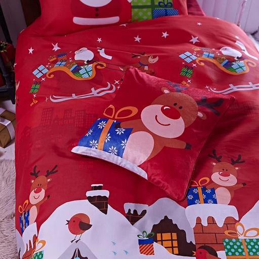  — Santa’s Christmas Presents Duvet Cover