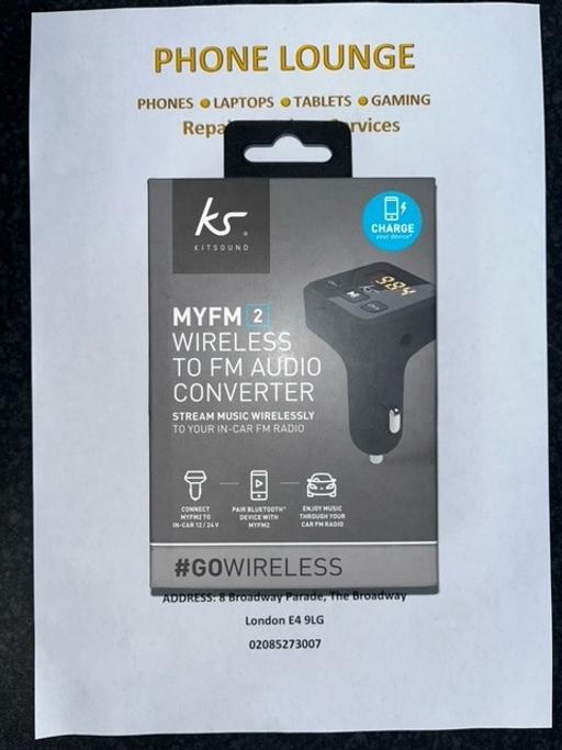  — Kitsound Bluetooth Wireless FM Transmitter