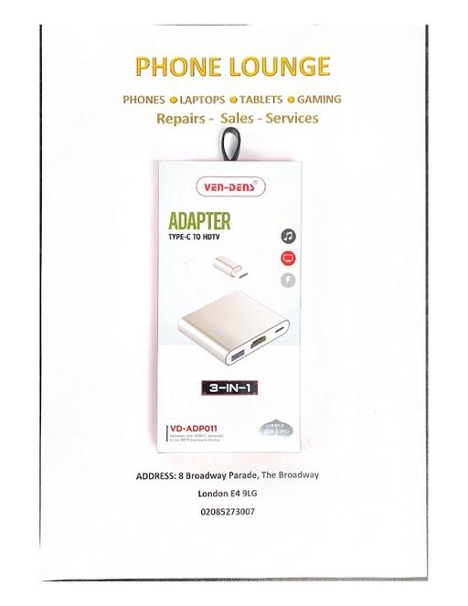  — VEN DENS Type C to HDMI 3-in-1 Adaptor