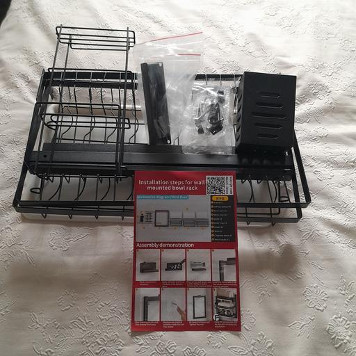  — black wall mounted plate rack