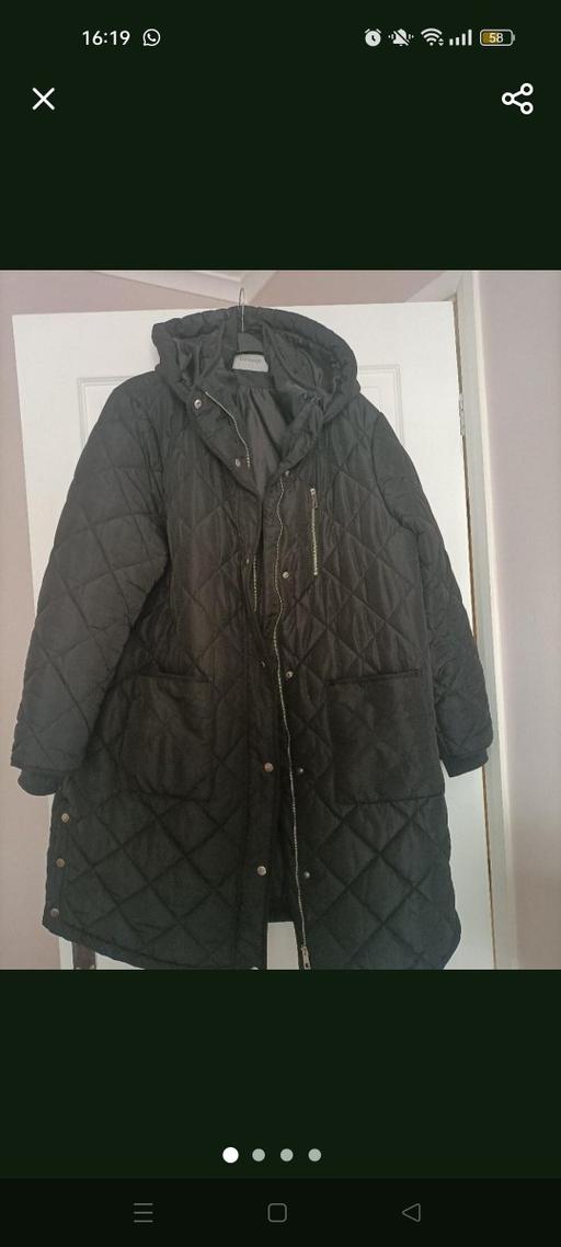 — warm long coat size 22