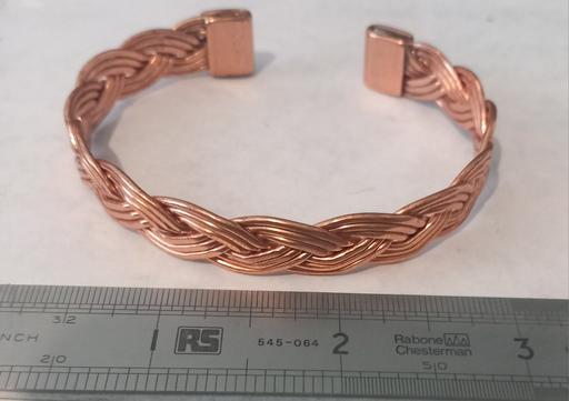  — Braided Pure Copper Cuff Bracelet