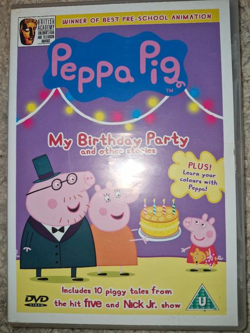  — Pepper pig my birthday party dvd £1