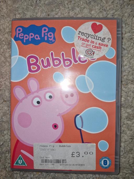  — pepper pig bubble dvd  £1