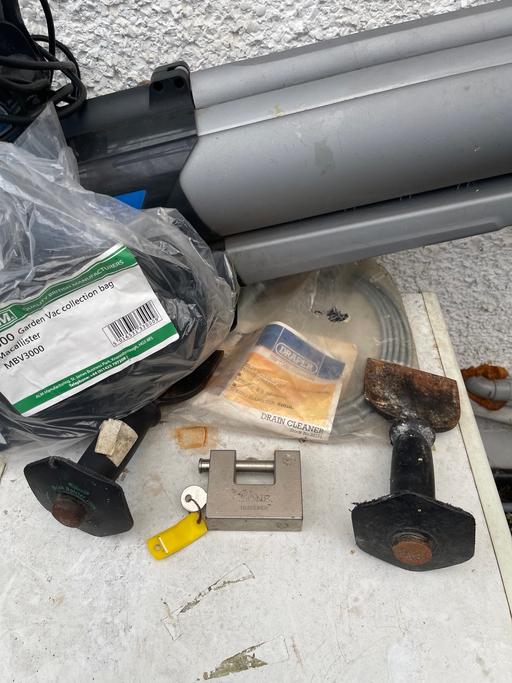  — Leaf /hoover chisels drain cleaner padlock 
