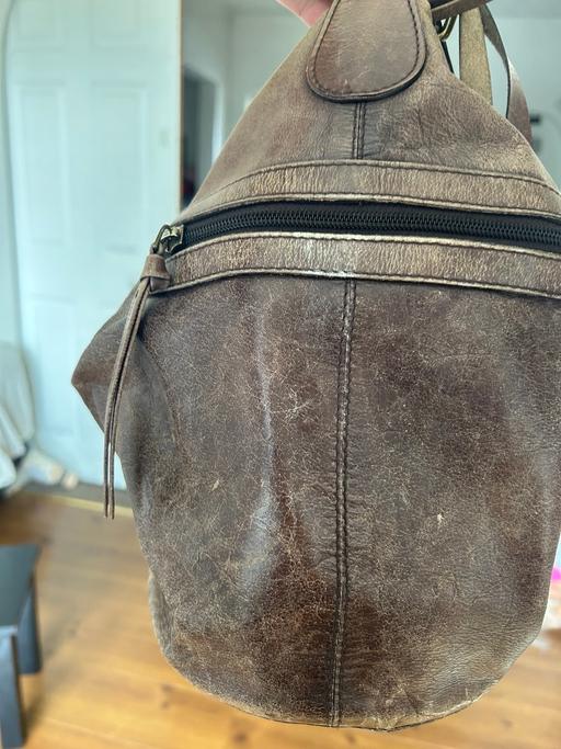  — Leather brown bag