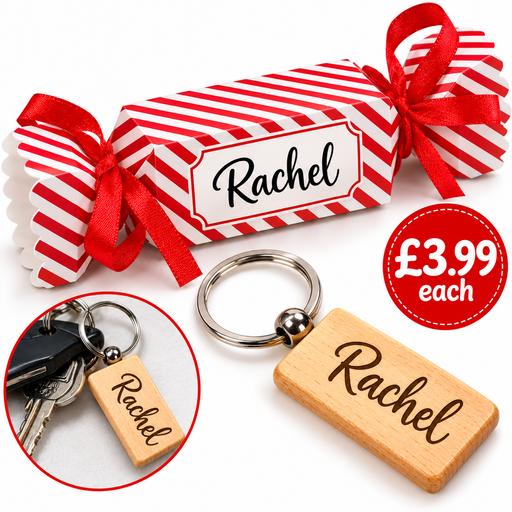  — Personalised keyring Christmas Cracker