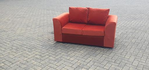  — NEW 2 and 3 Seaters Rust velor Sofas