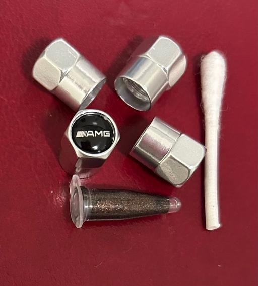  — Mercedes AMG Tyre valve caps with grease