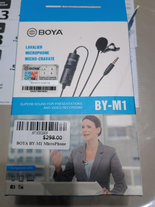  — A clip on microphone.