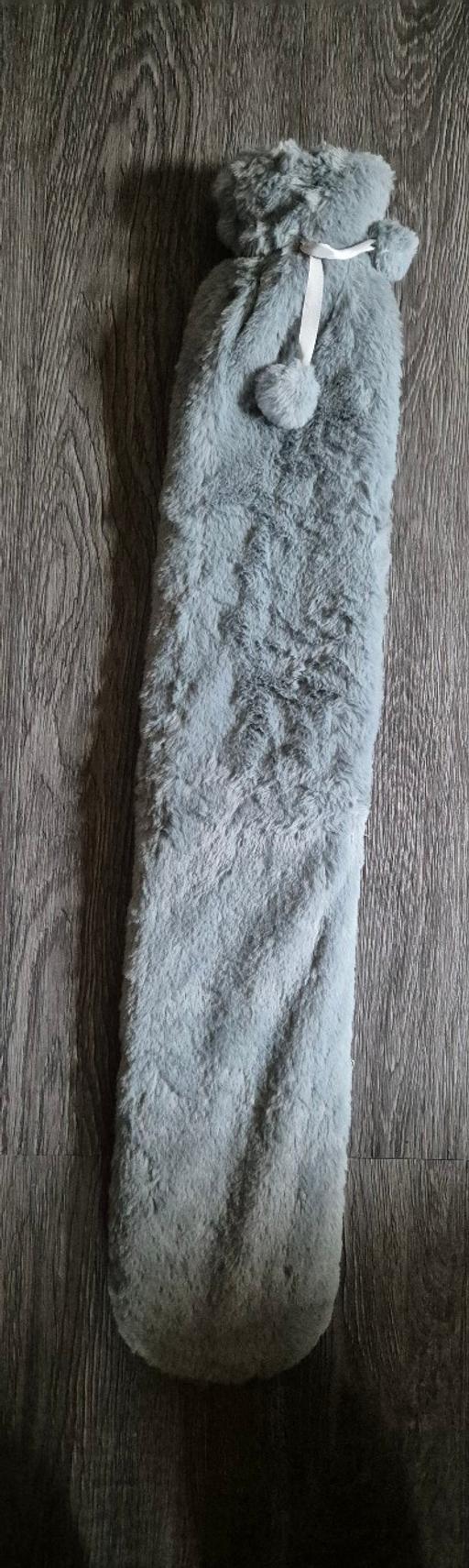  — new Long Grey Fur Hot Water Bottle