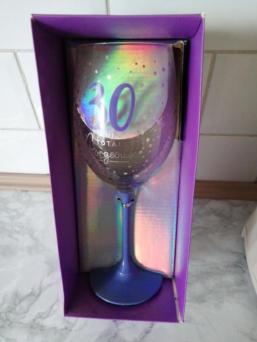 — *30th* Wine glass