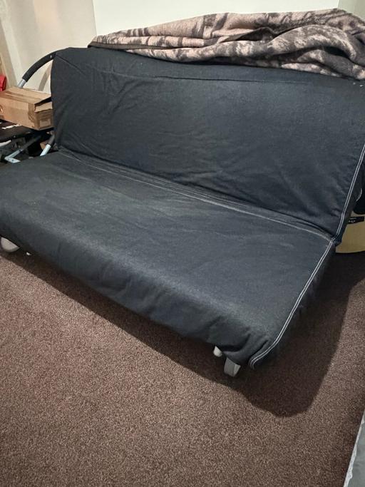  — 3 seater black sofa bed from IKEA
