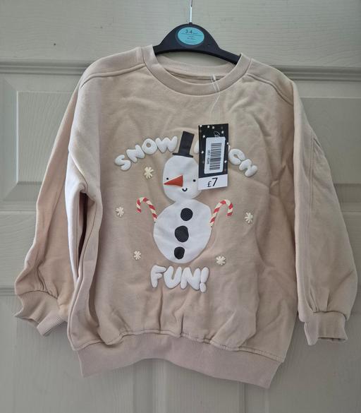  — new Kids Xmas Snowman Jumper
