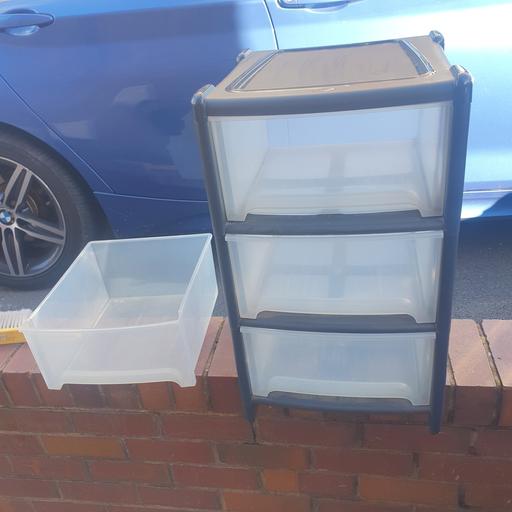  — 3 Draw Storage, With Spare Tray , On Wheels,