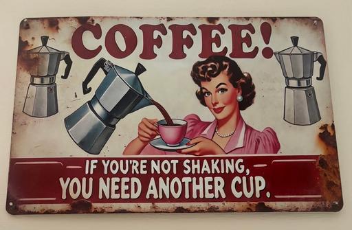  — Retro Coffee Metal Art Wall Sign