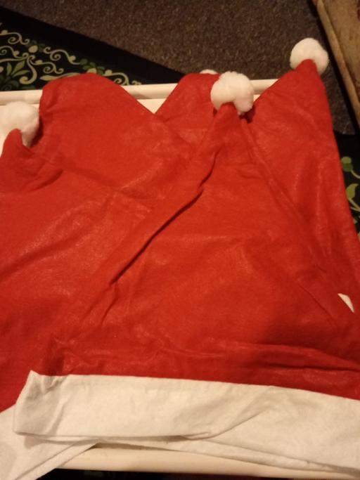  — 5 brand new Santa hats