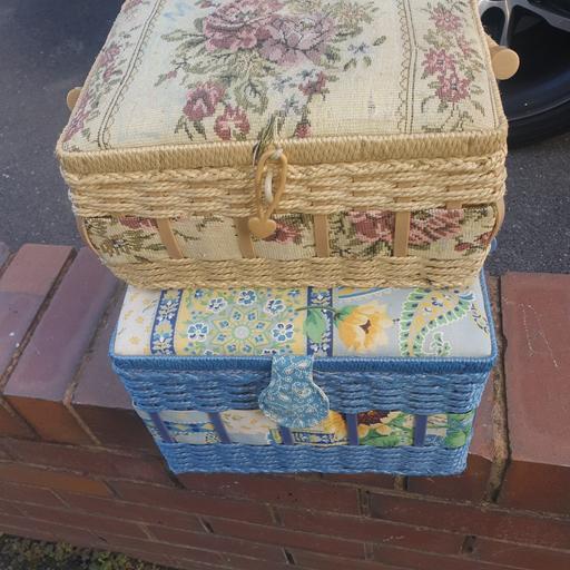  — 2 , Nice Needlework Carrying Cases , Good Con