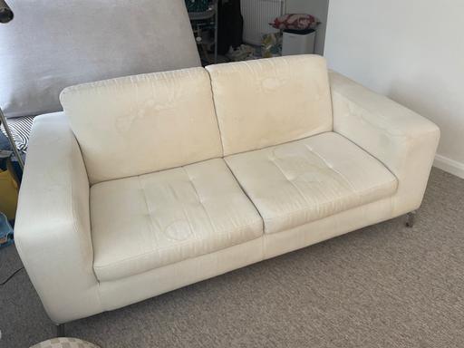  — Stained but good Natuzzi ex-display sofa