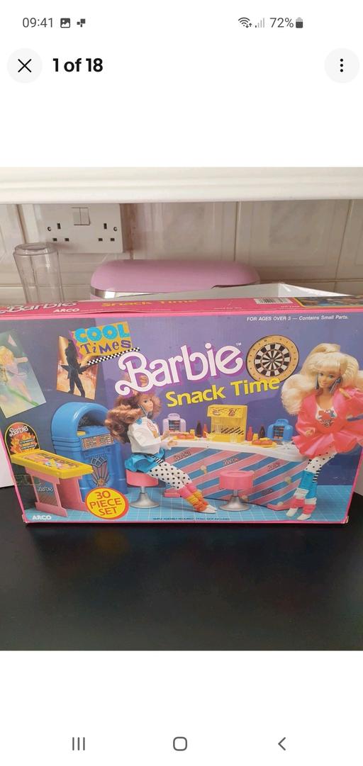  — vintage barbie snack time playset