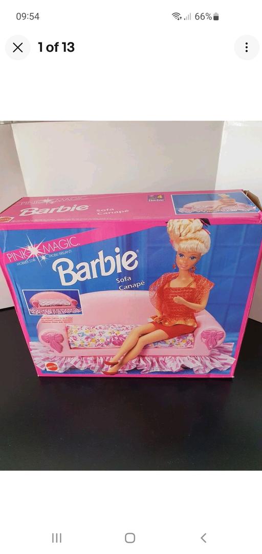  — vintage barbie pink magic sofa
