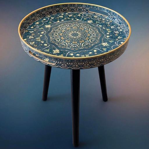  — Round Decorative table 15inch wide 18inch tal