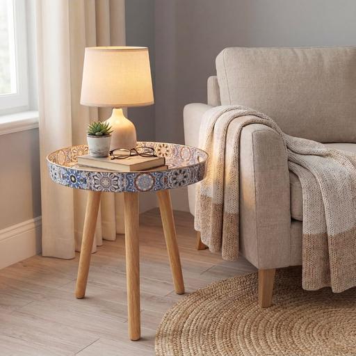  — Round Decorative table 15inch wide 18inch tal