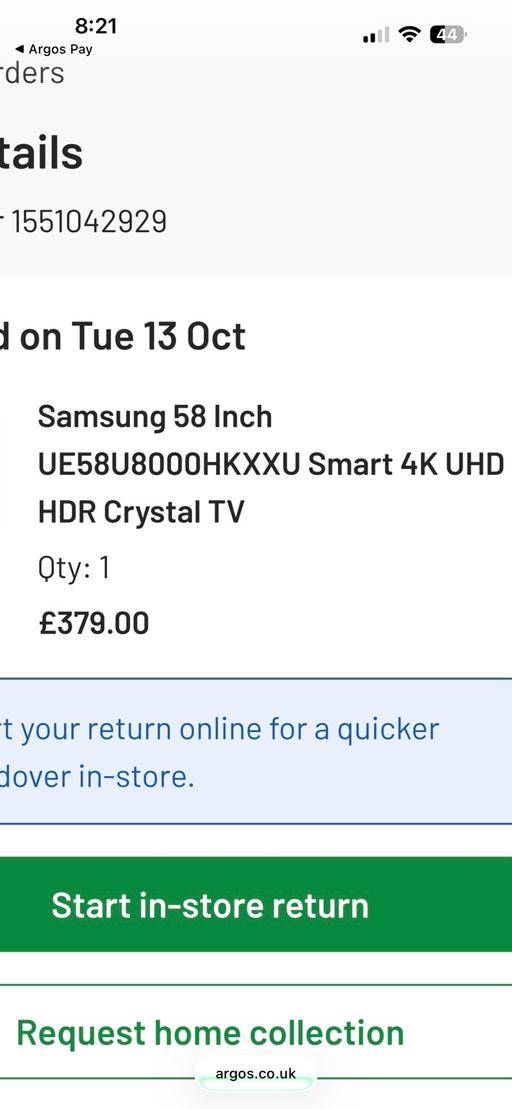  — Brand new in box 58” Samsung smart