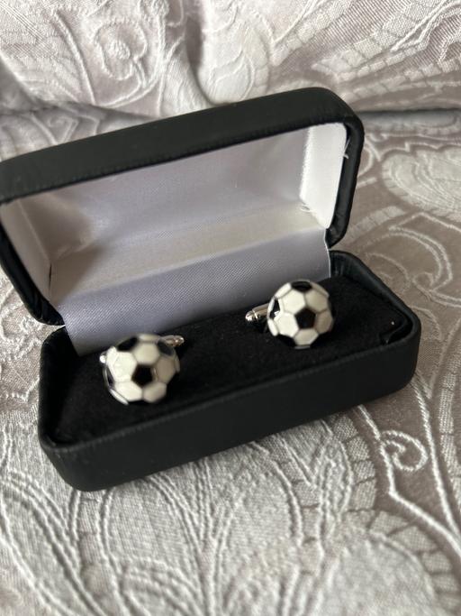  — Football themed cufflinks. New. Sainsbury’s.