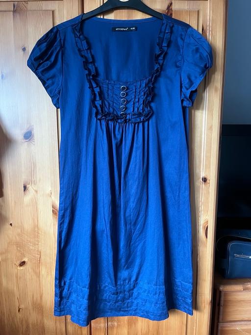  — Navy Blue Cotton Dress Size 10