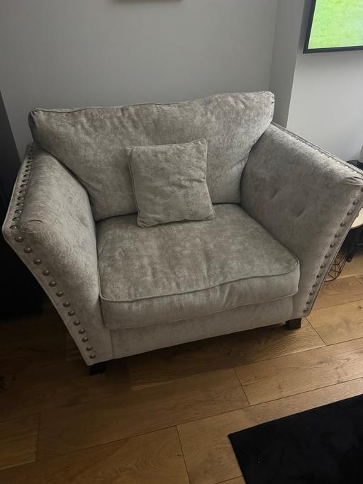  — Grey/ cream Love sofa for sale