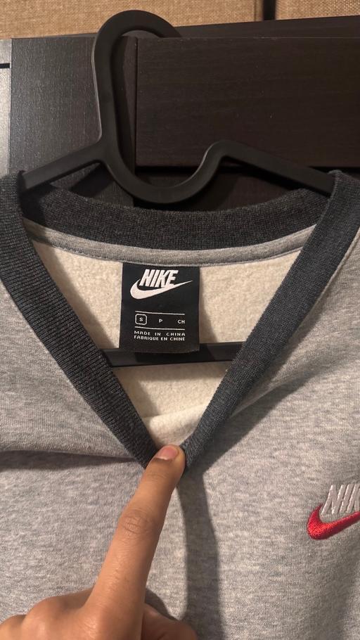  — Nike Grey Crew Neck Jumper