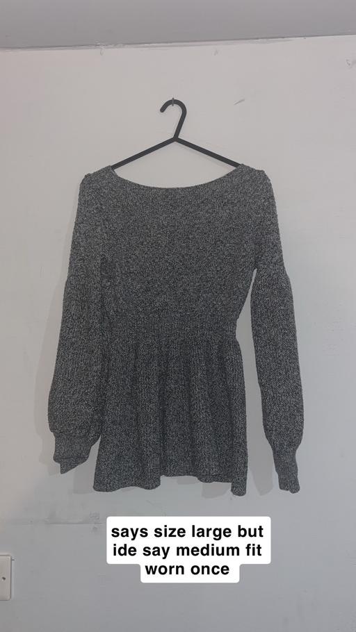  — Womens jumper top colour grey