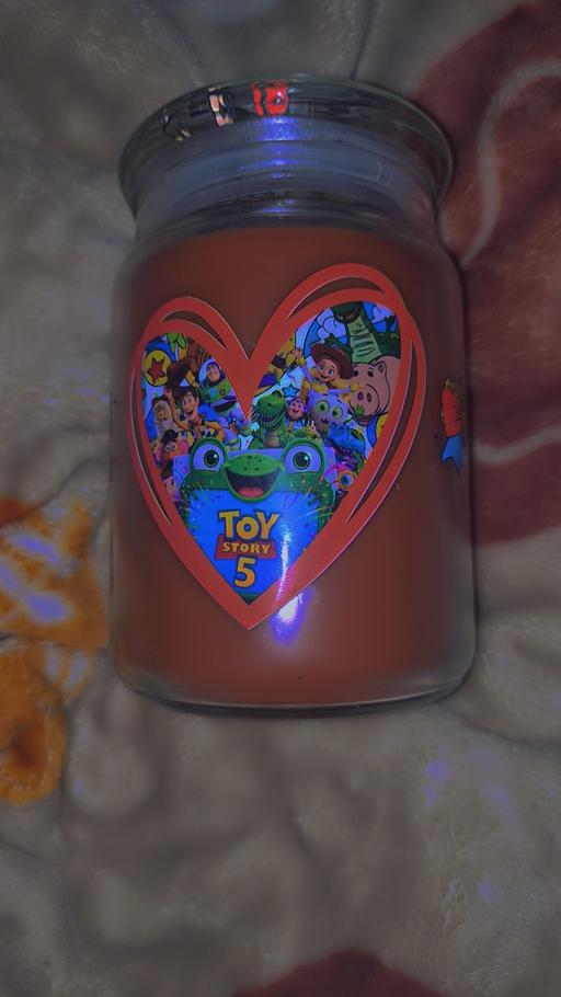  — handmade toy story candle