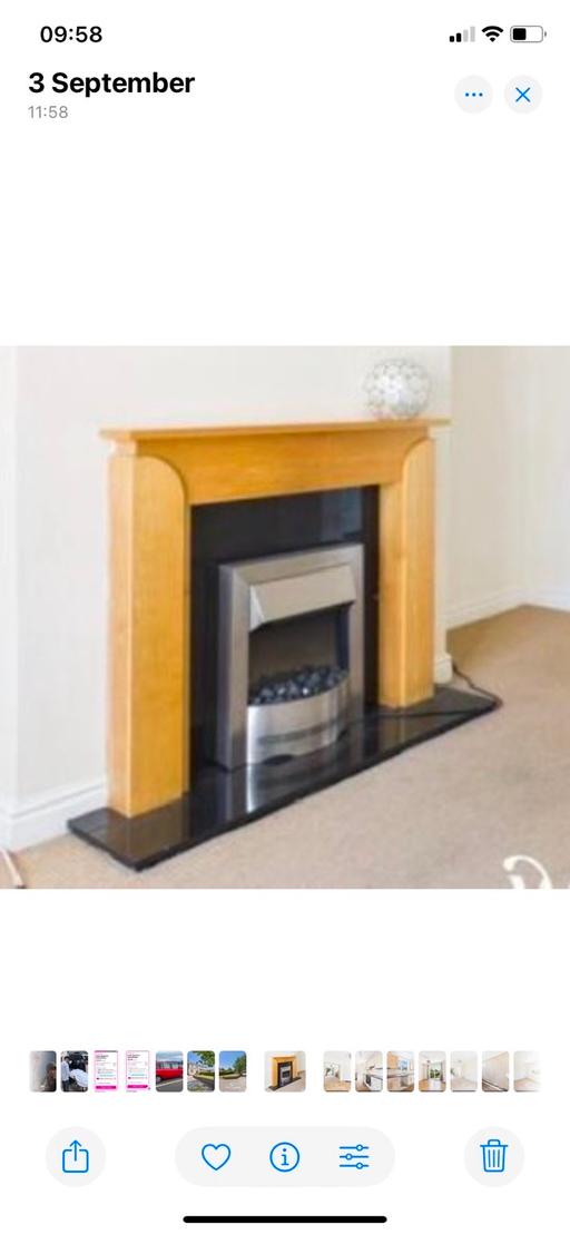  — Oak fireplace