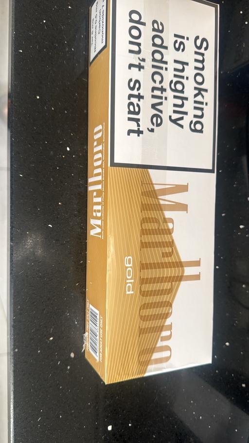  — Box of 200 cigarettes