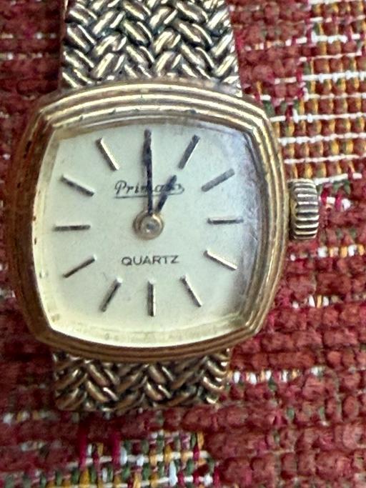  — Primato quartz gold tone ladies watch