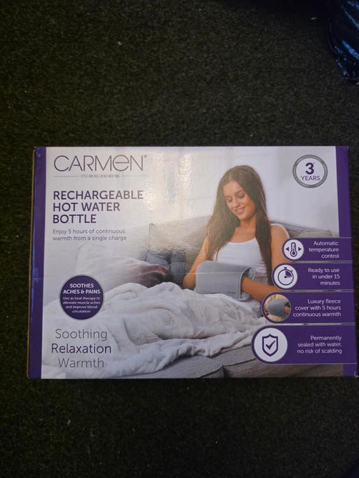  — rechargeable hot water bottle new