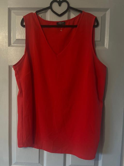  — Party red top designer size 22