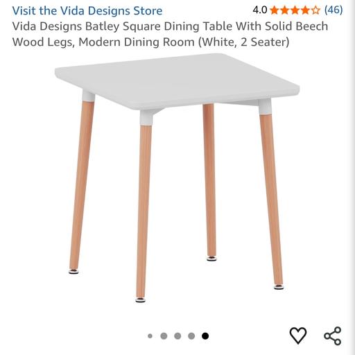  — Vida Designs Batley Square Dining Table 