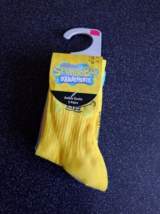  — Kids spongebob squarepants socks size 9-12