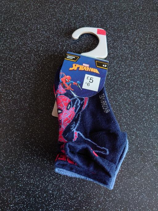  — Boys Spiderman trainer socks size 9-12