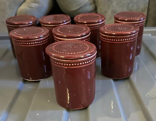  — 8 small ceramic pots