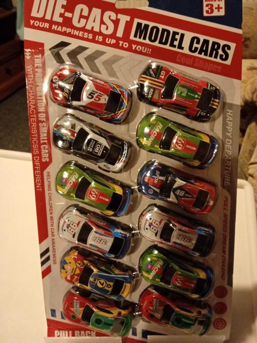  — brand new pack of 12 DIE CAST METAL CARS