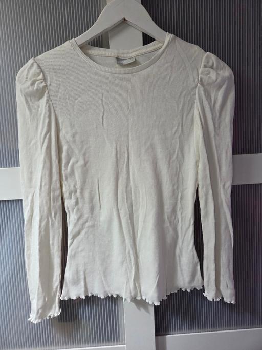  — Age 13 MATALAN cream ribbed long sleeve top